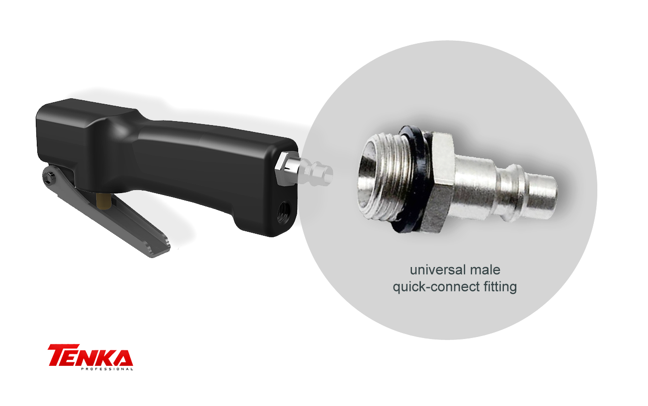 Pneumatisk pistol med ventil och högt flöde för TENKA putsmaskiner PA1 - Reservdelar - image 2